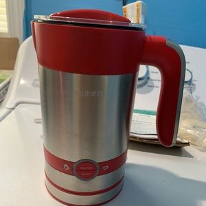 HadinEEon Milk Frother, 4 in 1 Electric Milk Steamer & Frother (3.4oz/6.8oz)